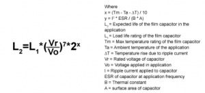 電容壽命計算方法 電容壽命計算方法